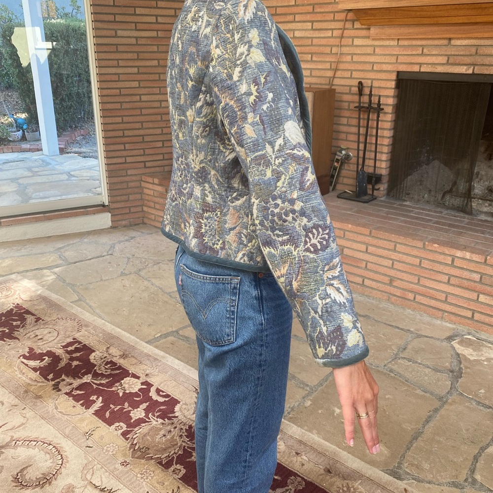 Talbots Tapestry Button Down Jacket - image 3